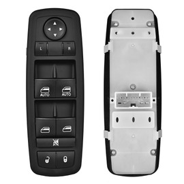 Interruptor de elevalunas eléctrico principal del lado del conductor 8 pines+3 pines Compatible con el interruptor de control de ventana Dodge Durango 2011 2012 2013 Reemplaza 68086693AC