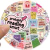 50pcs Cute Inspirational Reading Stickers, Funny Self-Affirmation Motivational Words Stickers