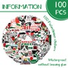 KIRZAX 100 Palästinensische Aufkleber,Free Palestine Sticker,Auto-Dekorationsaufkleber, Selbstklebende Wasserfeste Aufkleber,für Laptop,