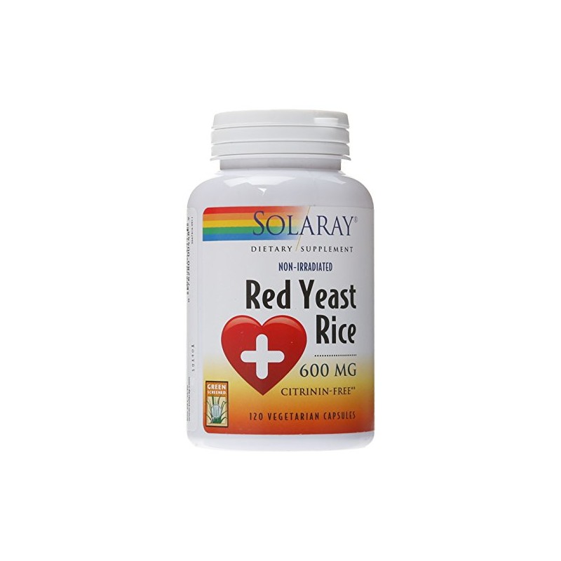 Solaray Red Yeast Rice, 600 mg, 120 Count