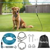 Dog Runner for Yard, Heavy Duty 100FT Dog Runs for