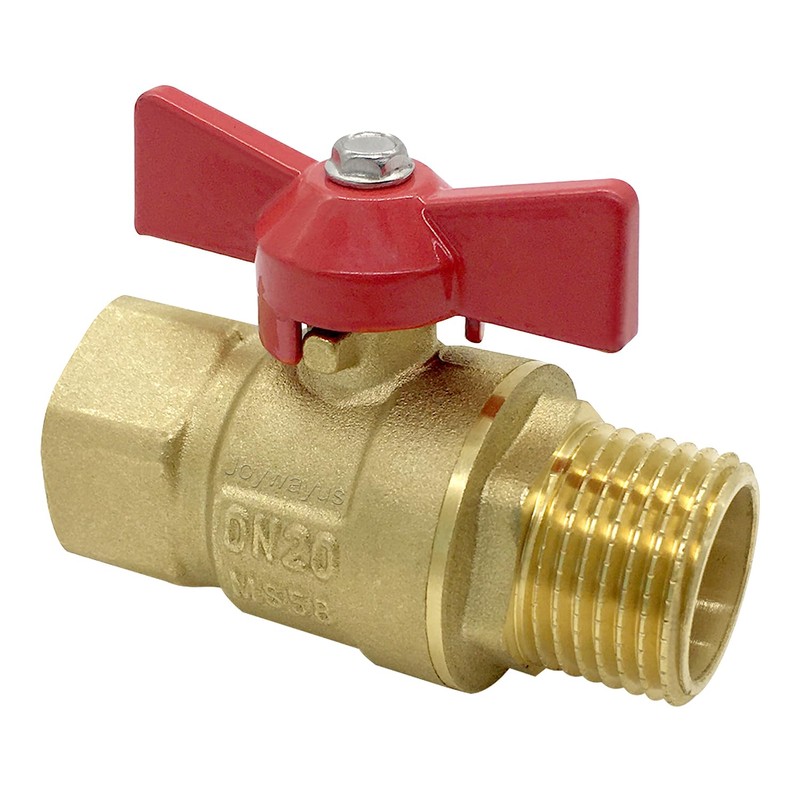 Joywayus Brass Garden Hose Shut Off Valve Full Flow, 3/4"GHT