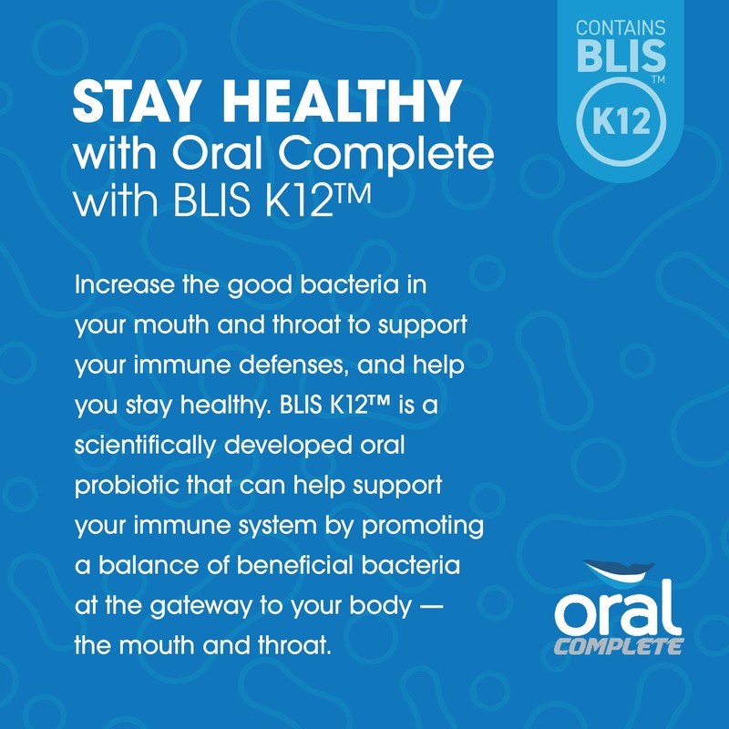 Oral Complete 11-in-1 Dental Probiotics, Bad Breath Treatment Halitosis Tonsil