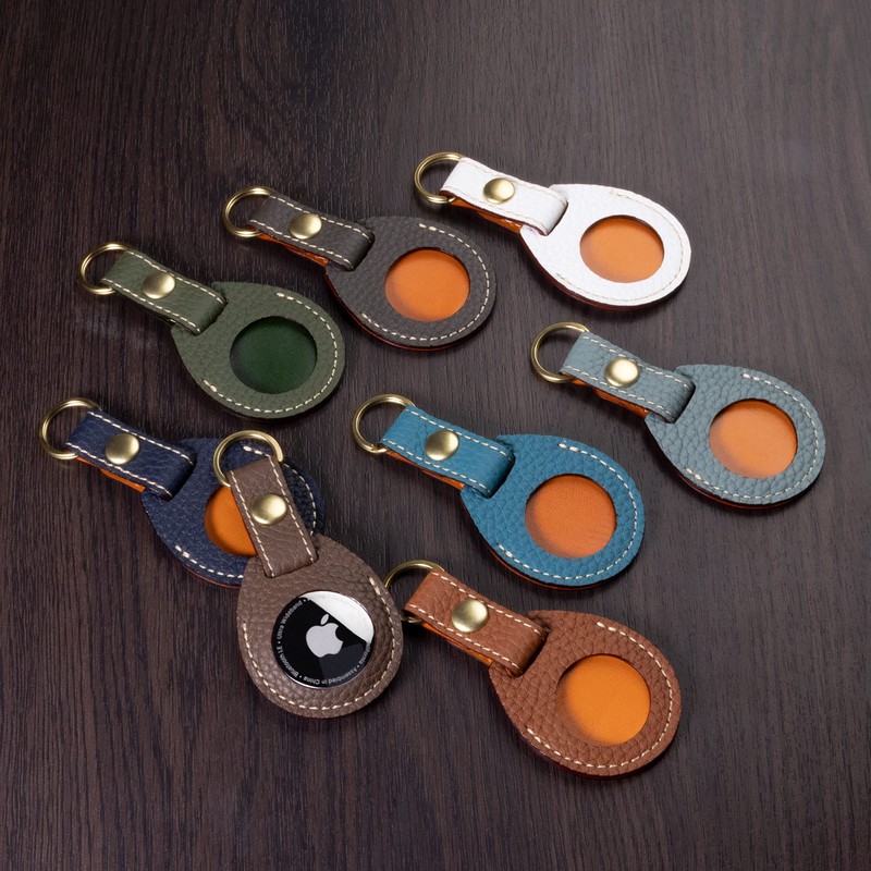 [HANATORA] Premium Leather Air Tag Case AirTag 2nd 1st Generation