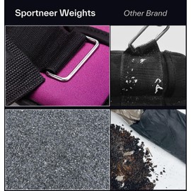 Sportneer Adjustable Ankle Weights for Women and Men 1 Pair of 2 3 4 6 7 LBS Wrist Arm Leg Weights with Adjustable Straps, Strength Training Weighted for Yoga, Walking, Running, Aerobics, Gym