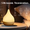 SNOWSEN 350ml Ultrasonic Essential Oil Diffuser, Light Wood Grain Aromatherapy