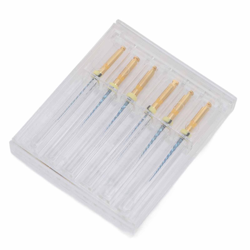 6pcs F1 Endodontic Canal Files Stretchy Metal Portable Rustproof Endodontic