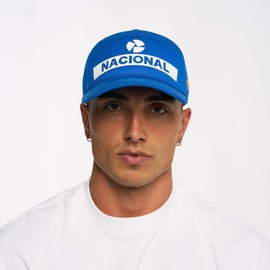 Ayrton Senna F1 Nacional Replica Baseball Hat Blue