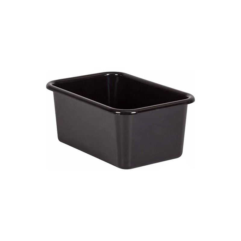 Teacher Created Resources® Black Small Plastic Storage Bin
