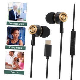 SHINEOFI Earphones with Mic in Ear Wired Headphones Sturdy TPE Cable Sound for Phones and Tablets Replacement