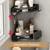 VOLPONE Corner Shower Caddy with Razor Holder Adhesive Shower Shelf