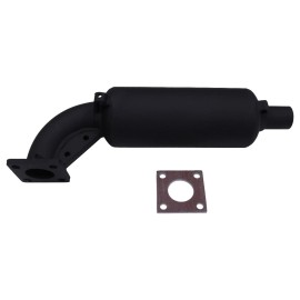 Unbranded Muffler 12582-12110 w/Gasket for Kubota D722 D905 D1005 D1105 WG750  WG972 WG752
