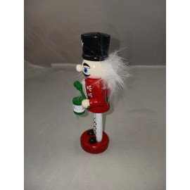 4.5 Inch Nutcracker Card Holder -- Red