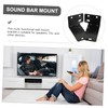 DOITOOL Sound Bar Mount Bracket and Floating Wall Shelf for