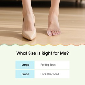 30 Pcs Silicone Toe Protector Women High Heels - Anti-Friction Dual Size Big & Little Toe Covers for Blisters and Pain Relieve - Clear & Breathable Toe Sleeves for All-Day Comfort