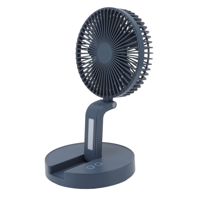 Desktop Folding Fan 3 Speeds USB Rechargeable Punch Free Electric