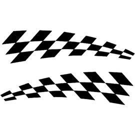 Paquete de 2 calcomanías para coche, diseño de rayas de carreras, calcomanías para patinetes, calcomanías para autocaravanas, calcomanías para furgonetas, calcomanías para furgonetas, calcomanías para
