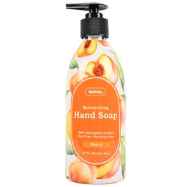 NuValu Liquid Hand Soap Fresh peach 14oz (1 Pack)
