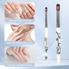 ANGNYA Big Size Acrylic Nail Brush Classical Design White Acrylic