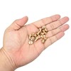 sourcing map 8Pcs Brass Chicago Screw, 8mm Concave Leather Rivets