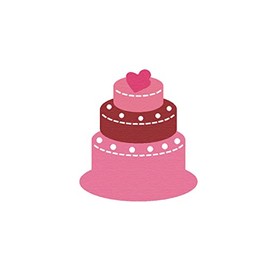 Fine Cutting Dies ZAG Birthday Pastel Hearts 5u