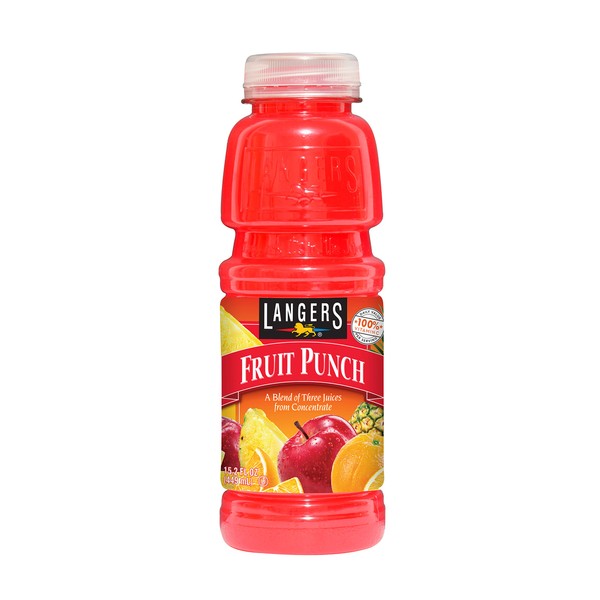 Langers Fruit Punch, 15.2 oz (Pack of 12)