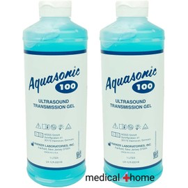 Parker Labs 2 PACK - Aquasonic Ultrasound Gel 100 1-Liter with Dispenser Cap - Free Shipping