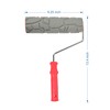 Nichiyo 10'' Patterned Paint Roller for Wall Decoration Classic Brick