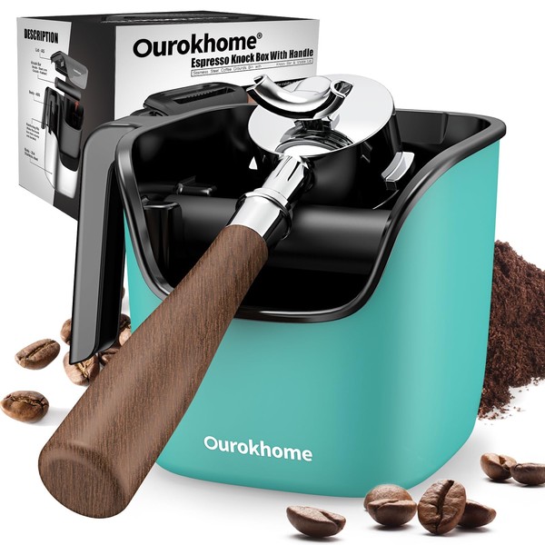 Ourokhome Knock Box Espresso Accessories, The Latest Patented Stainless Steel