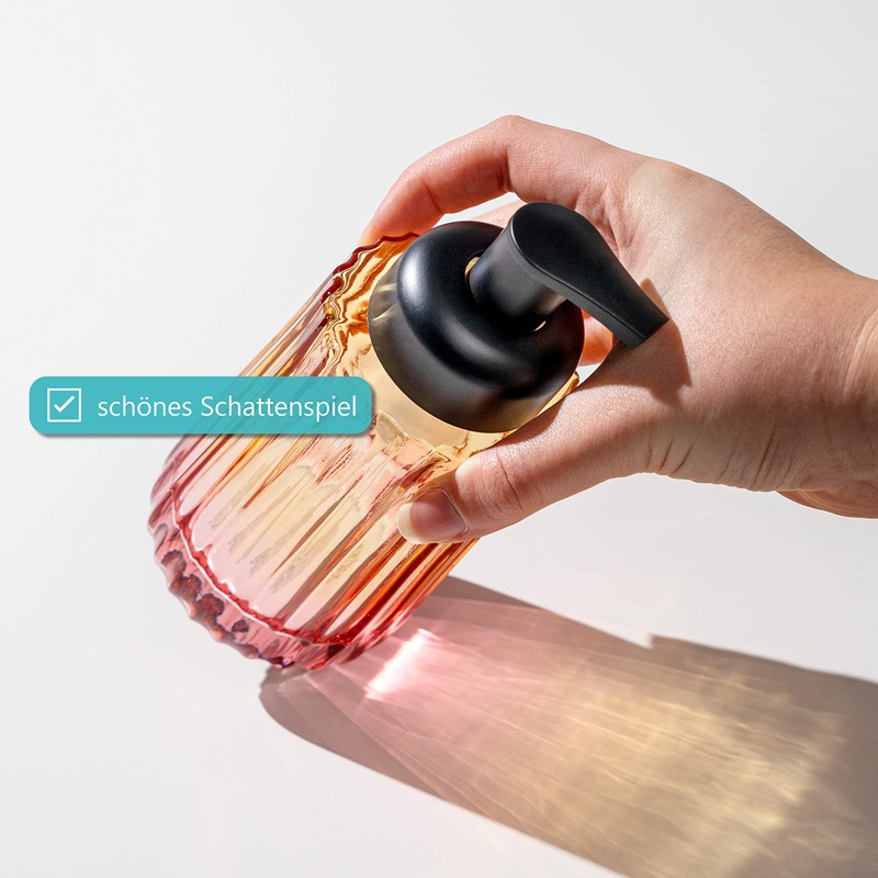 bremermann Seifenspender, Schaum-Seifenspender, Spender für Seife (rot/orange)