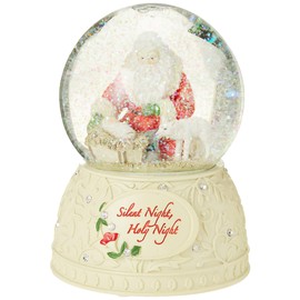 Enesco 5.71 Inches Height x 4.53 Inches Width x 4.53 Inches Length Silent Night, Holy Night Globe Water Ball Figurine