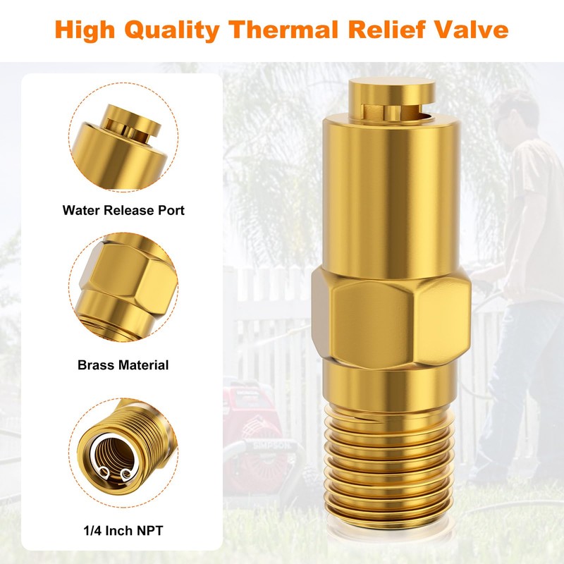 7101359 Pressure Washer Thermal Relief Valve Replacement Simpson Gas Powered