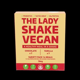 The Lady Shake Vegan Meal Replacement Variety 56g x 14 Pack