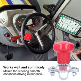 Demeras Steering Wheel Accessories Universal Power Handle Spinner Steering Wheel Knob Steering Wheel Assist for Car Tractor Vehicle