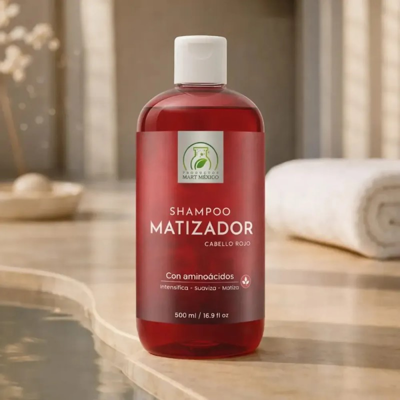 Shampoo Capilar Baño De Color Rojo 500ml