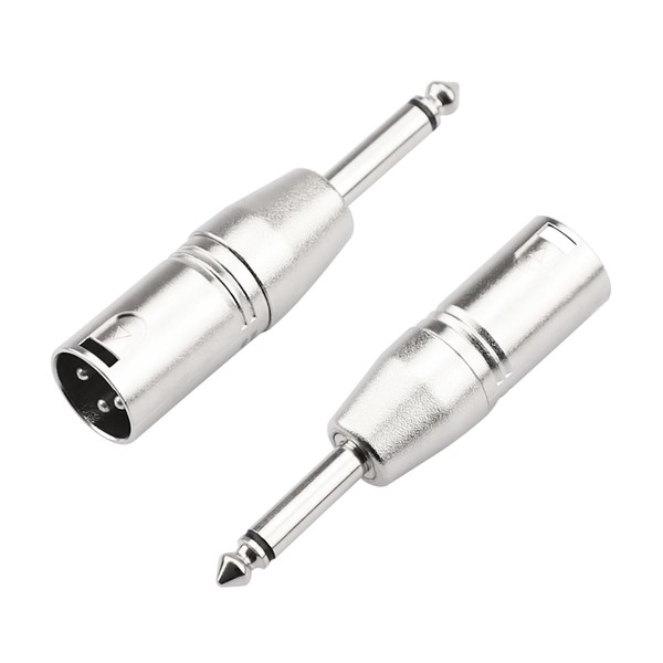FNKTQL 1/4 Inch TS Mono to XLR Adapter, Male XLR