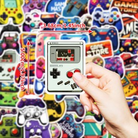 Various Game Consoles Stickers for Water Bottle,50 PCS Cute Style Stickers Pack for Bicycle Suitcase Laptop Phone Luggage Guitar,Waterproof Aesthetic Vinyl Stickers for Teens Party Favors