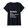 Womens CARMELA Sarcasm Queen Tee - Custom CARMELA Women's V-Neck