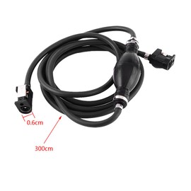Keenso Marine - Tubo de combustible para barco fuera de borda, manguera de cebador de aceite para tanque con abrazadera de manguera de acero para Piezas Para Barcos Y Yates