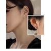 FOCALOOK Women's Hoop Earrings, 925 Silver, Hypoallergenic, Popular, Cool, Stud