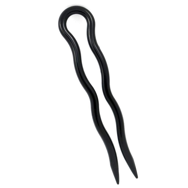 Simple Simple Hair Pins -- 10 Pieces (7cm, Black)