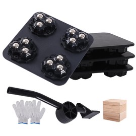 New Upgrade Furniture Sliders, Furniture Movers with Wheels, Furniture Lift Mover Tool Set with 360° Rotatable Wheels, Furniture Dolly for Moving Heavy Duty Sofa, Bed, Load Capacity Up to 600lb