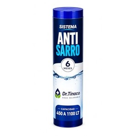 Filtro Antisarro para Tinaco Dr. Tinaco | 6 Meses de Protección | Evita Incrustaciones de Sarro en Tuberías, Boiler y Calentador Solar | Para Tinacos de 450L a 1100L