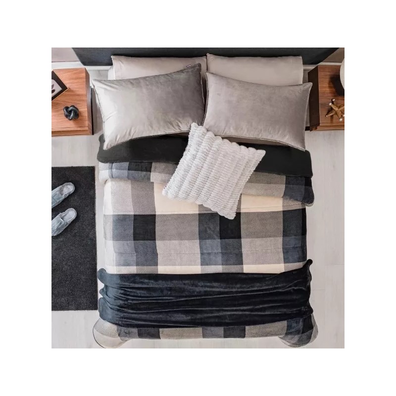 Vianney Cobertor King Size / Queen Size Invernal Quebec Vianney