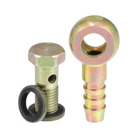 A ABSOPRO Car Turbo Brake Line Bolt Adapter 10mm OD Bolt Brake Fitting Kit