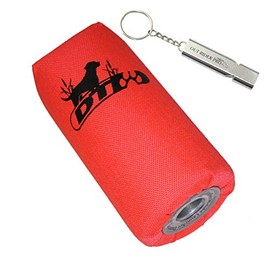 Super-Pro Dog Training Launcher Dummy, Blaze Orange with Free Premium Out Rider Pro Whistle.