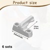 Girihe 6 Pcs Sash Jammers for UPVC Doors, Window Lock