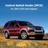 TOPINSTALL Stylish A/C Switch Knobs Compatible with 2002-2010 Ford Explorer