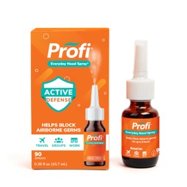 Profi™ Everyday Nasal Spray - Helps Defend Against Airborne Germs and Allergies, Lasts Up to 8 Hours, Advanced Nasal Spray for Air Travel, Work, Conferences & Indoor Gatherings - 90 Sprays, 0.36 FL OZ