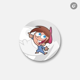 Unbranded Fairly OddParents Cartoon Timmy Turner | 4'' X 4'' Round Decorative Magnet